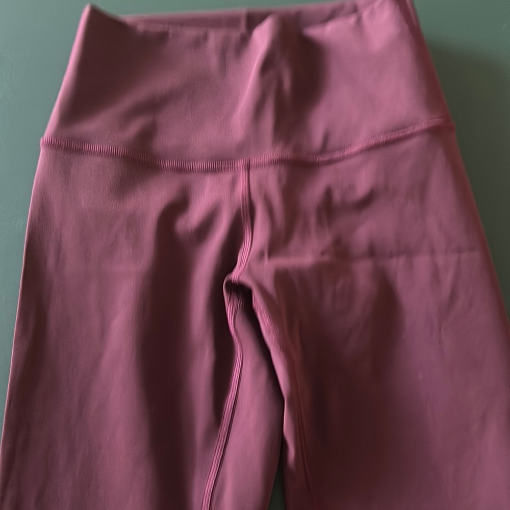 High-Waist Women's Leggings in Dusty Rose